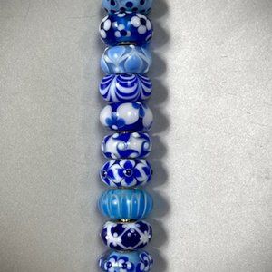 Set of Trollbeads Unique Beads